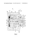 HYDRAULIC TRANSMISSION DEVICE SUITABLE FOR CONSTITUTING A COMPACT     HYDRAULIC STARTER MOTOR diagram and image