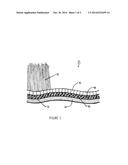 Synthetic turf having a colling Layer diagram and image