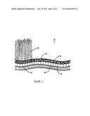 Synthetic turf having a colling Layer diagram and image