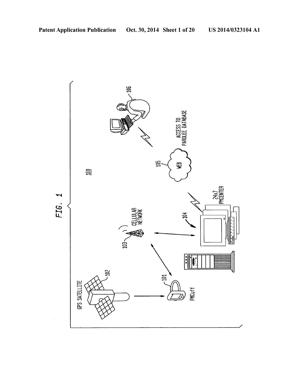 REMOTE TRACKING DEVICE AND A SYSTEM AND METHOD FOR TWO-WAY VOICE     COMMUNICATION BETWEEN THE DEVICE AND A MONITORING CENTER - diagram, schematic, and image 02