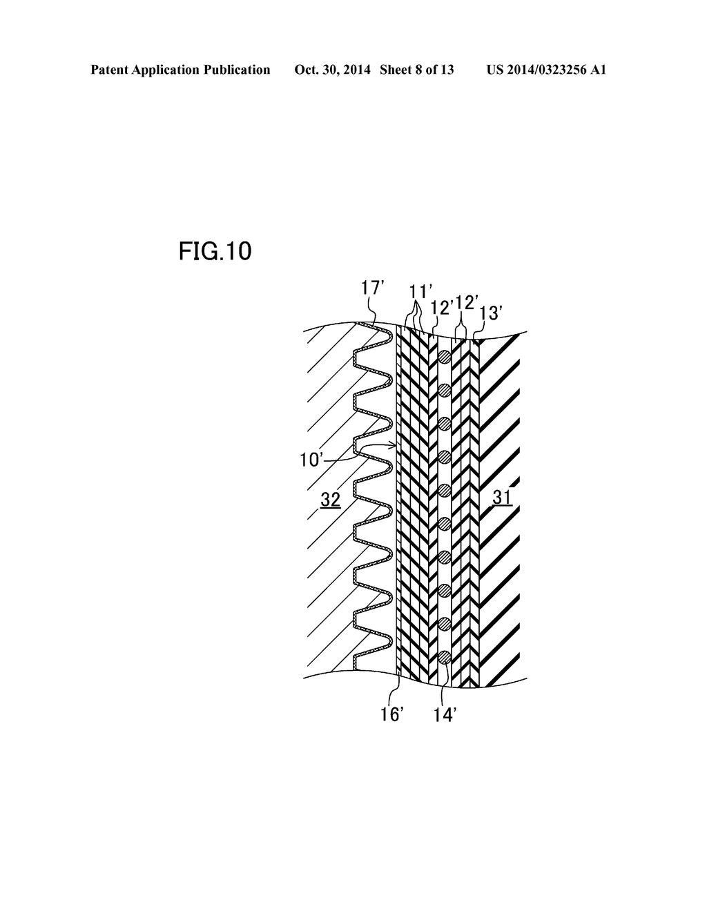 FRICTION TRANSMISSION BELT AND METHOD FOR FABRICATING SAME, AND BELT     TRANSMISSION SYSTEM - diagram, schematic, and image 09