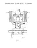 CNC MACHINE TOOL WITH A SINGLE-SPINDLE AND TWO SETS OF CUTTING TOOL     CHANGERS diagram and image