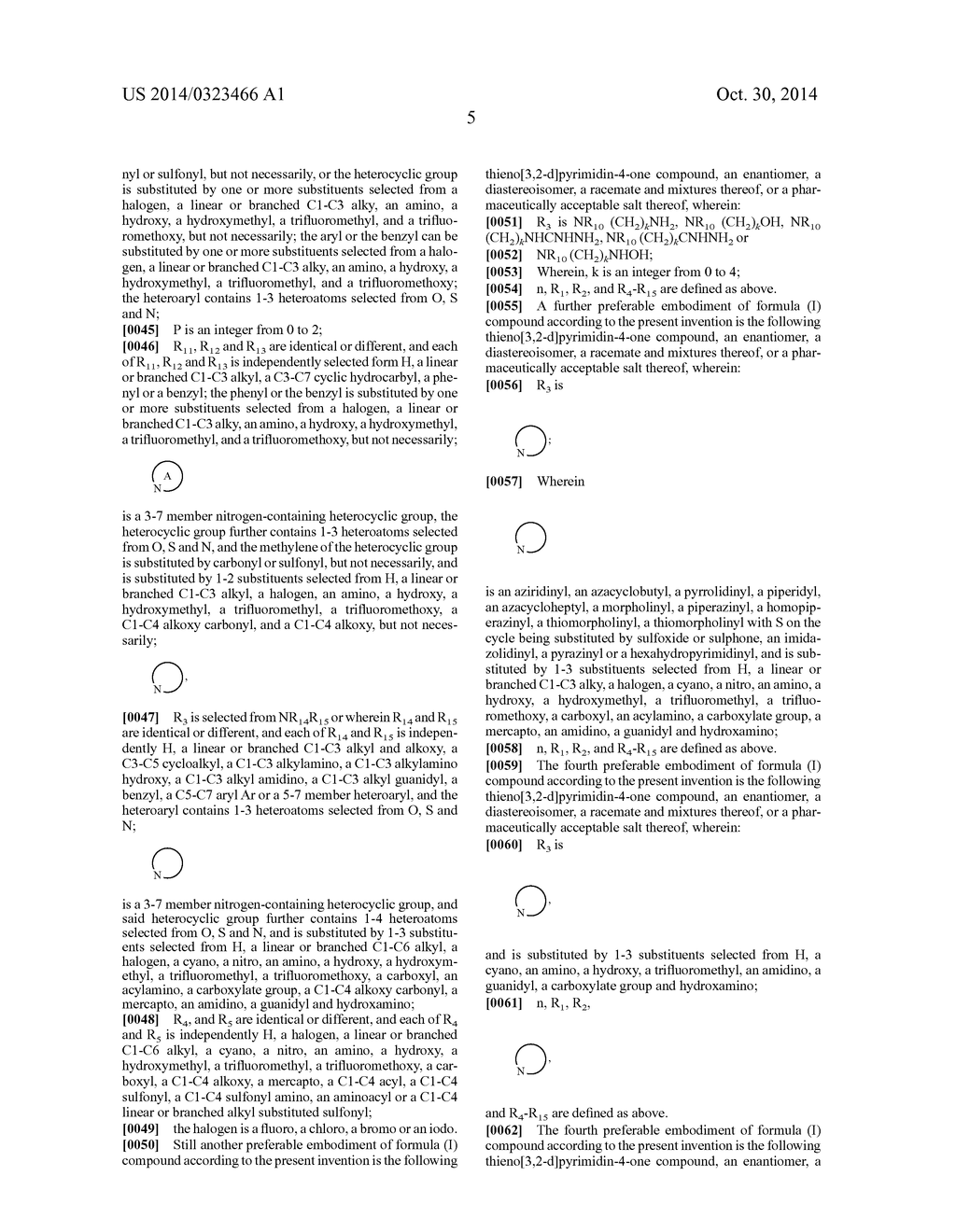 THIENYL [3,2-D] PYRIMIDIN-4-ONE COMPOUNDS, PREPARATION METHOD,     PHARMACEUTICAL COMPOSITIONS AND USE THEREOF - diagram, schematic, and image 16