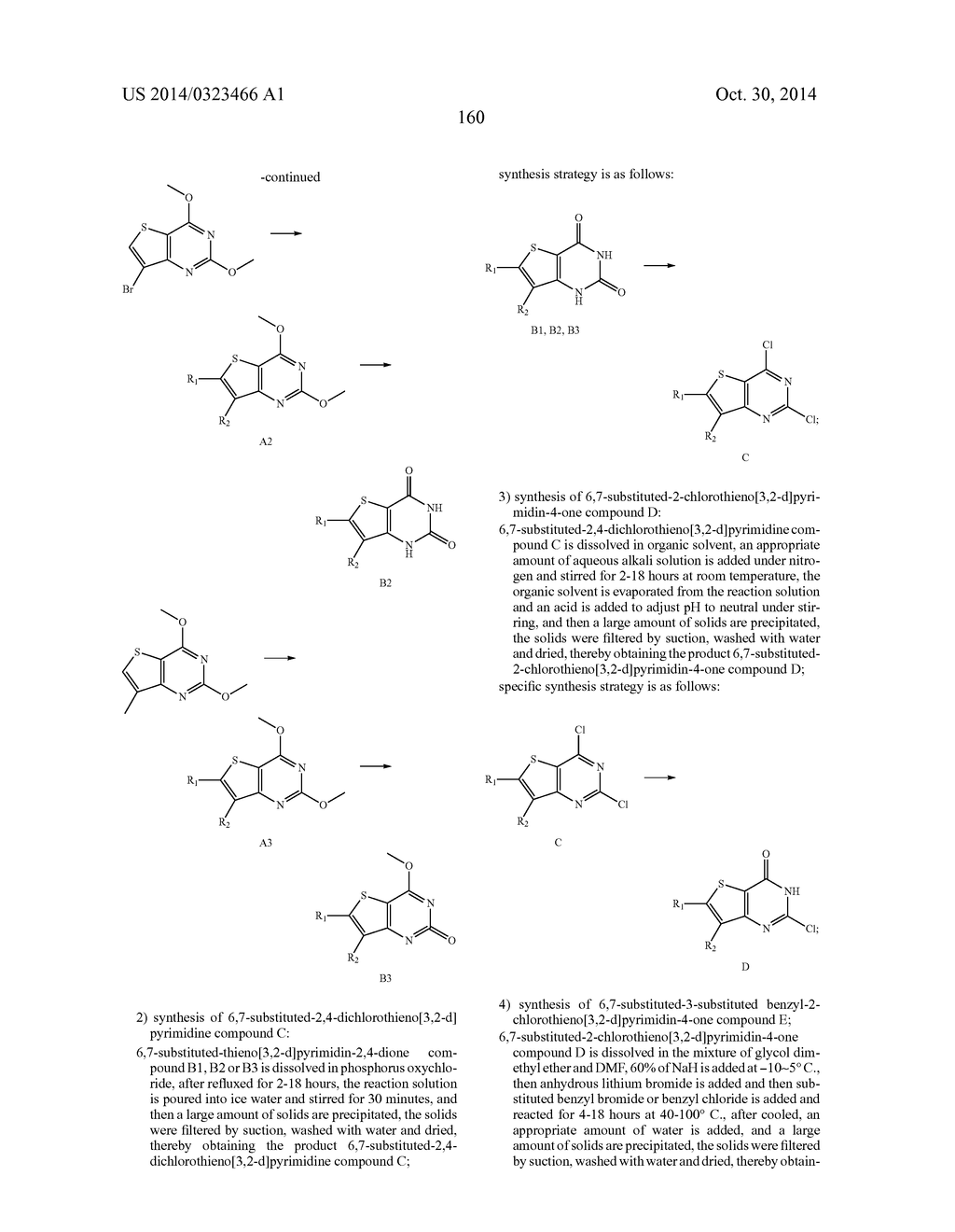 THIENYL [3,2-D] PYRIMIDIN-4-ONE COMPOUNDS, PREPARATION METHOD,     PHARMACEUTICAL COMPOSITIONS AND USE THEREOF - diagram, schematic, and image 171