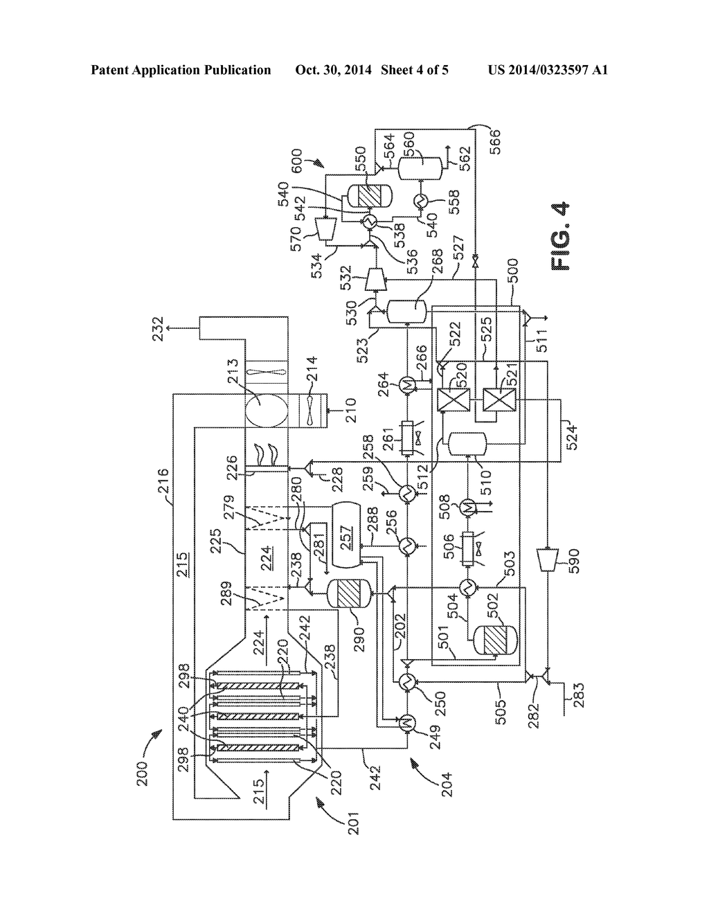 METHOD AND SYSTEM FOR PRODUCING METHANOL USING AN INTEGRATED OXYGEN     TRANSPORT MEMBRANE BASED REFORMING SYSTEM - diagram, schematic, and image 05