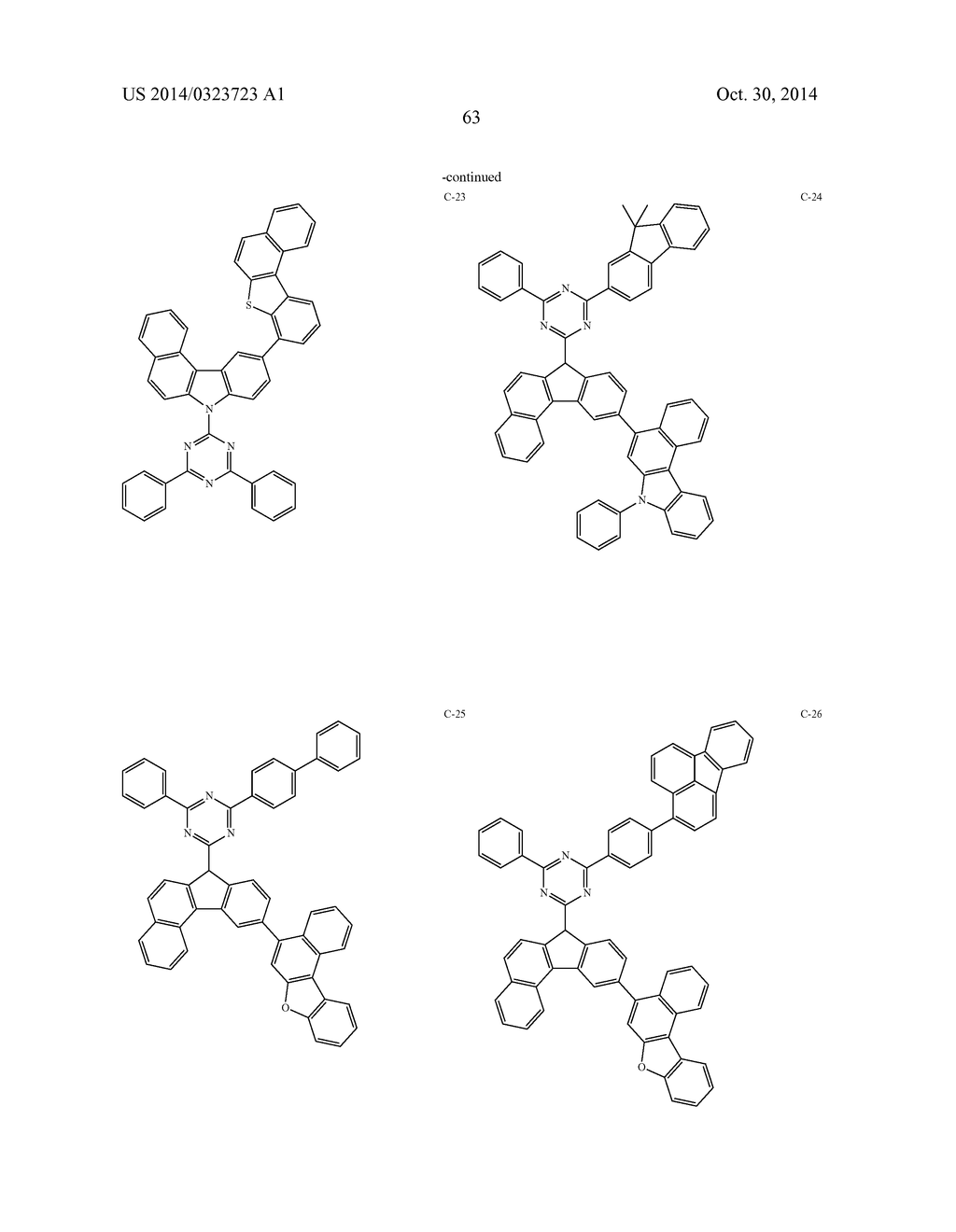 NOVEL ORGANIC ELECTROLUMINESCENT COMPOUNDS AND AN ORGANIC     ELECTROLUMINESCENT DEVICE USINC THE SAME - diagram, schematic, and image 64