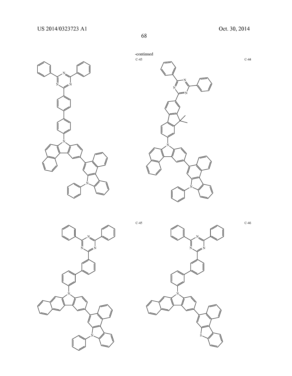 NOVEL ORGANIC ELECTROLUMINESCENT COMPOUNDS AND AN ORGANIC     ELECTROLUMINESCENT DEVICE USINC THE SAME - diagram, schematic, and image 69