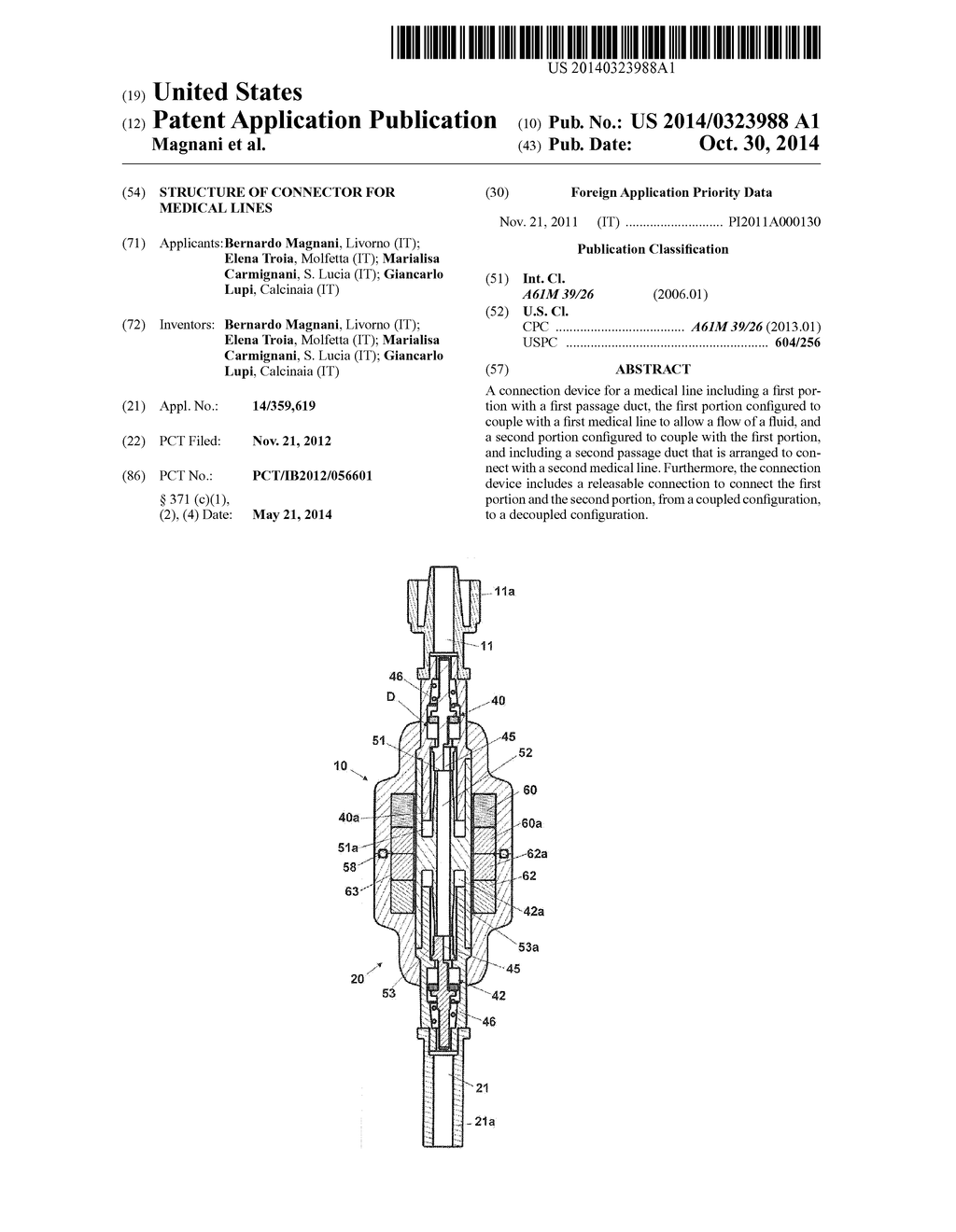 STRUCTURE OF CONNECTOR FOR MEDICAL LINES - diagram, schematic, and image 01