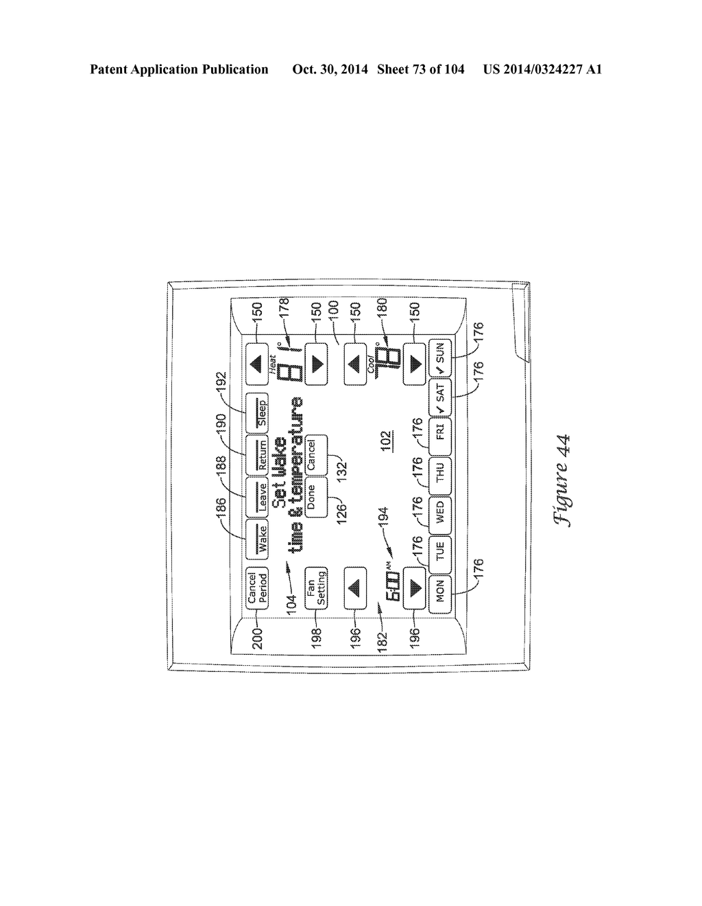 HVAC CONTROLLER HAVING A FIXED SEGMENT DISPLAY WITH AN INTERACTIVE MESSAGE     CENTER - diagram, schematic, and image 74