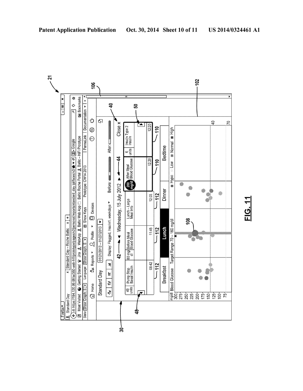 DIABETES MANAGEMENT SYSTEM WITH CONTEXTUAL DRILL DOWN REPORTS - diagram, schematic, and image 11