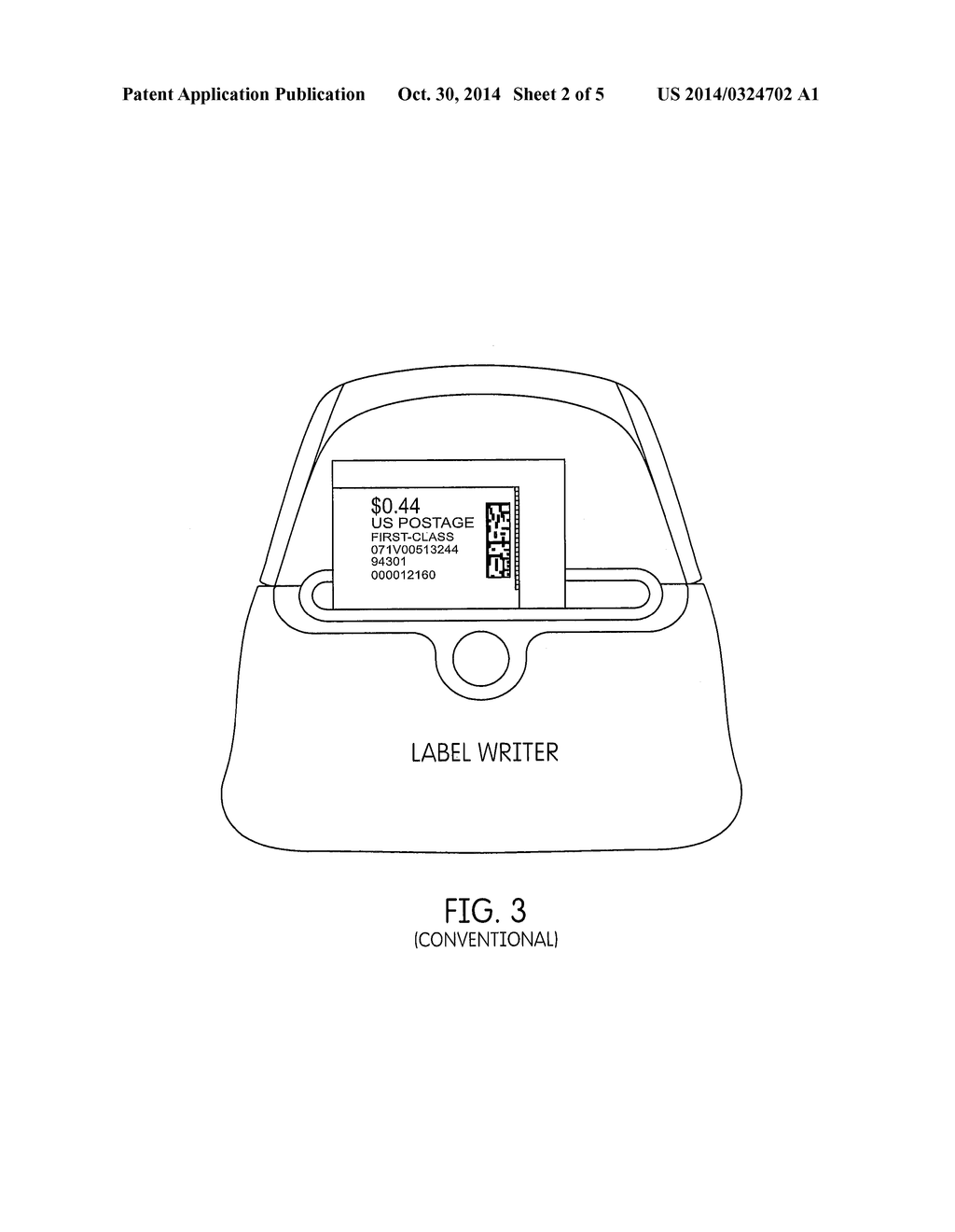 HIGH VOLUME SERIALIZED POSTAGE AT AN AUTOMATED TELLER MACHINE OR OTHER     KIOSK - diagram, schematic, and image 03