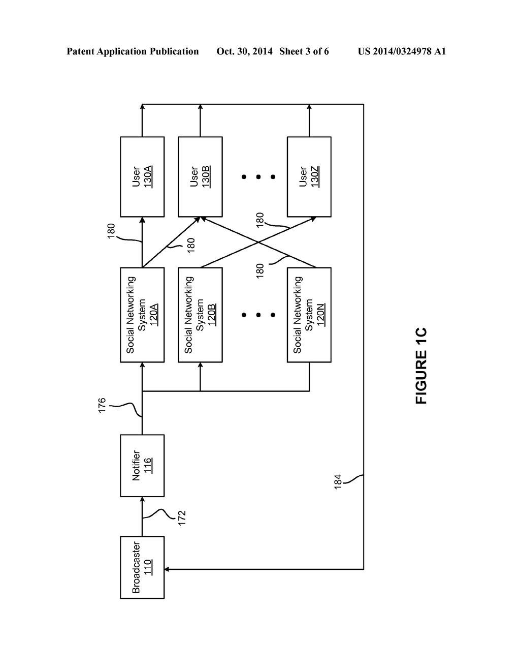 Broadcast Notifications Using Social Networking Systems - diagram, schematic, and image 04