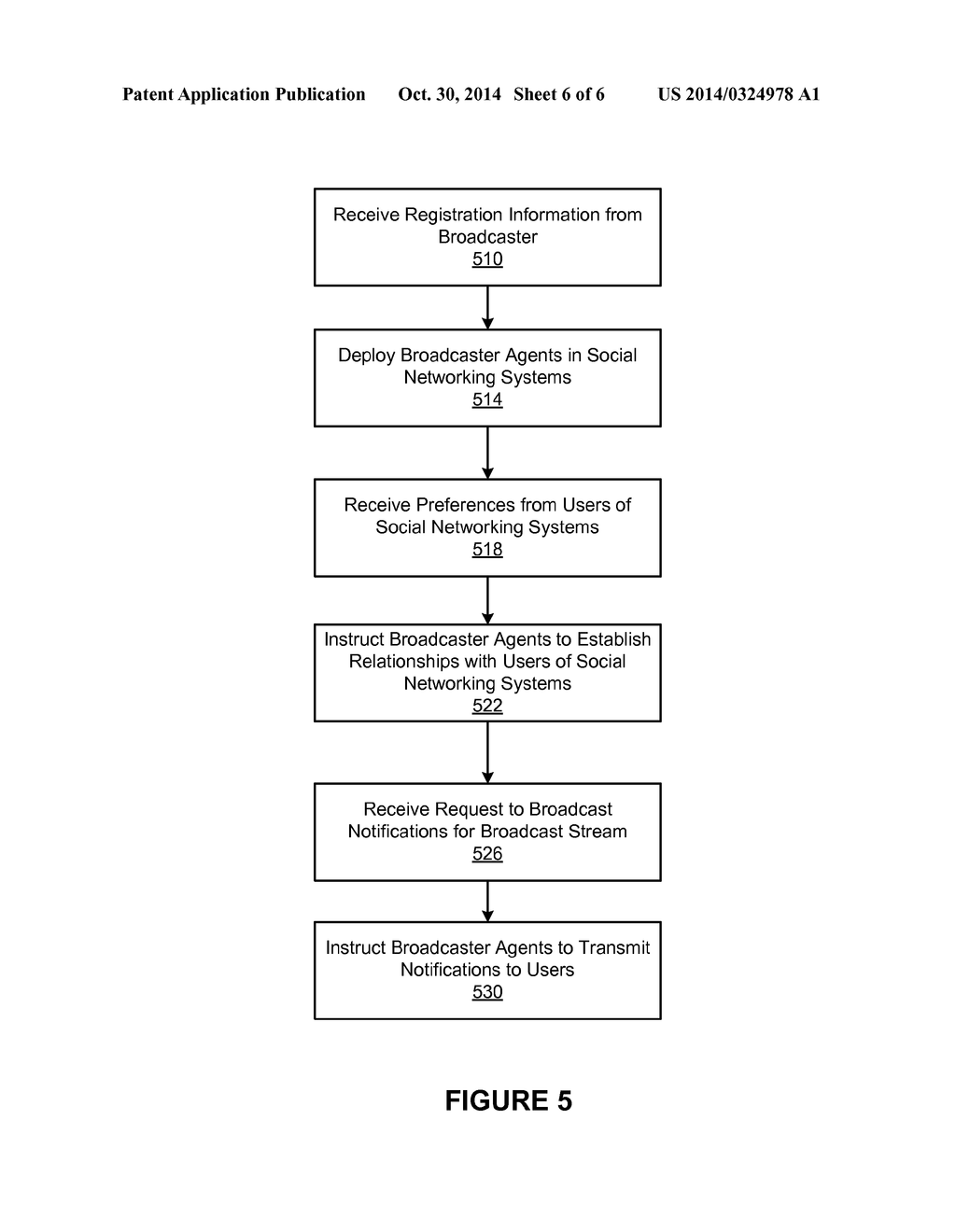 Broadcast Notifications Using Social Networking Systems - diagram, schematic, and image 07