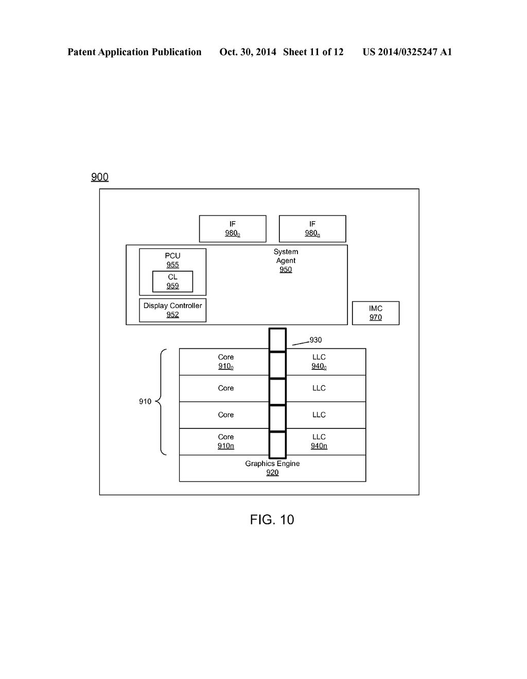 CONTROLLING POWER AND PERFORMANCE IN A SYSTEM AGENT OF A PROCESSOR - diagram, schematic, and image 12