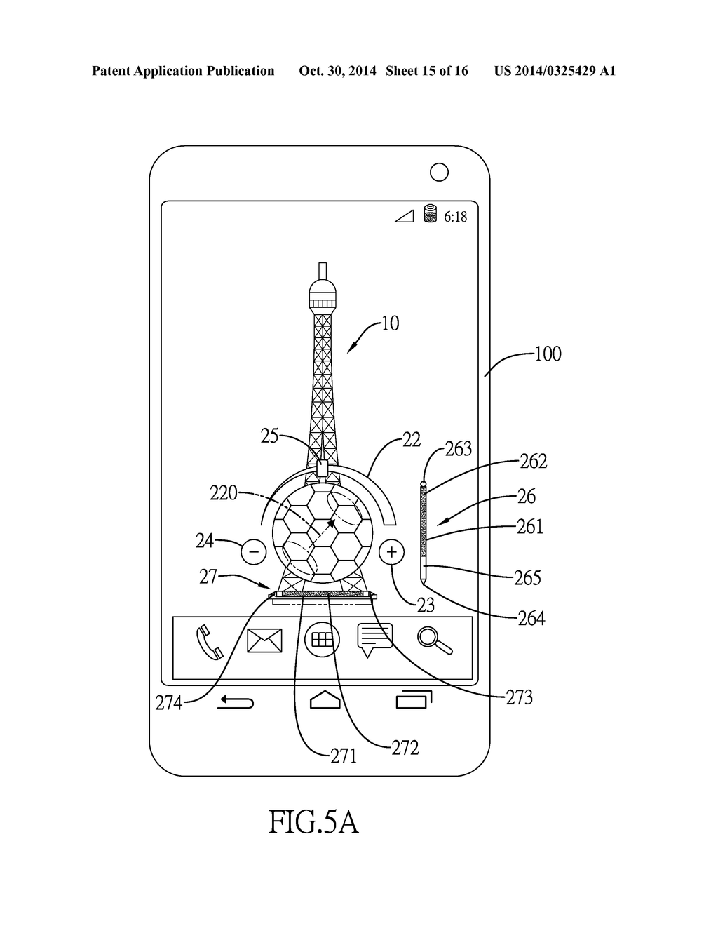 METHOD FOR CONTROLLING THE DISPLAY OF A DOCUMENT SHOWN ON A TOUCH DEVICE - diagram, schematic, and image 16