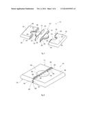 SAFETY DEVICE, METHOD FOR MANUFACTURING SAID SAFETY DEVICE AND METHOD FOR     SAFELY INSTALLING A SERVICE ELEMENT PASSING THROUGH AN APERTURE diagram and image