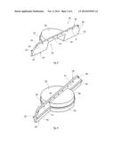 SAFETY DEVICE, METHOD FOR MANUFACTURING SAID SAFETY DEVICE AND METHOD FOR     SAFELY INSTALLING A SERVICE ELEMENT PASSING THROUGH AN APERTURE diagram and image