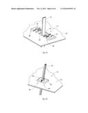 SAFETY DEVICE, METHOD FOR MANUFACTURING SAID SAFETY DEVICE AND METHOD FOR     SAFELY INSTALLING A SERVICE ELEMENT PASSING THROUGH AN APERTURE diagram and image