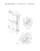 FOLDING FACADE OR FOLDING AWNING ARRANGEMENT AND ACTUATING DEVICE FOR THE     SAME diagram and image