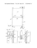 FOLDING FACADE OR FOLDING AWNING ARRANGEMENT AND ACTUATING DEVICE FOR THE     SAME diagram and image