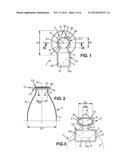 LIQUID FILLED BOTTLE HAVING A COVER MEMBER WITH A LABEL FORMING EXTENSION diagram and image