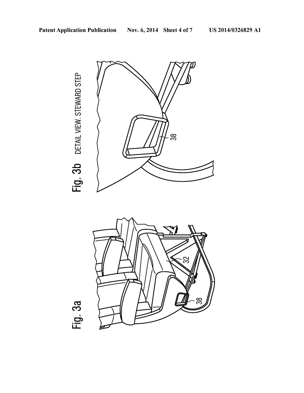 Cabin attendant seat with additional support - diagram, schematic, and image 05