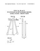 360 Degree Rotatable Easel diagram and image