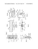 OFFSET HANGER FOR MINIMIZING SPACE BETWEEN FRAME AND WALL diagram and image