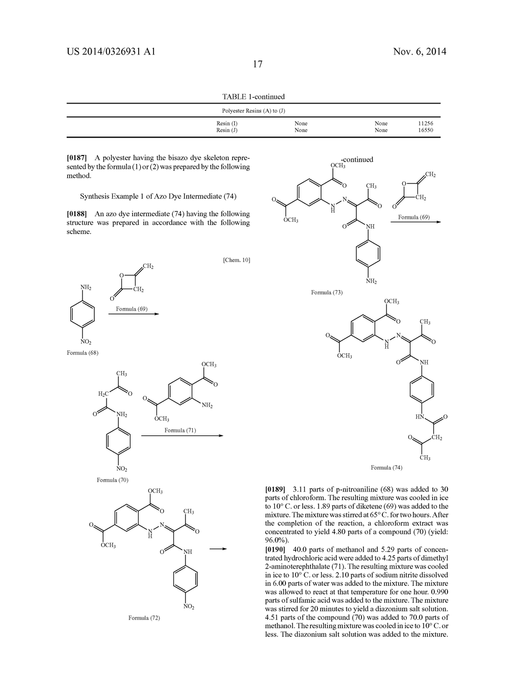 NOVEL COMPOUND HAVING BISAZO DYE SKELETON, PIGMENT COMPOSITION CONTAINING     THE SAME, PIGMENT DISPERSION, INK, AND COLOR FILTER RESIST COMPOSITION - diagram, schematic, and image 20