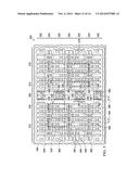 SRAM WELL-TIE WITH AN UNINTERRUPTED GRATED FIRST POLY AND FIRST CONTACT     PATTERNS IN A BIT CELL ARRAY diagram and image