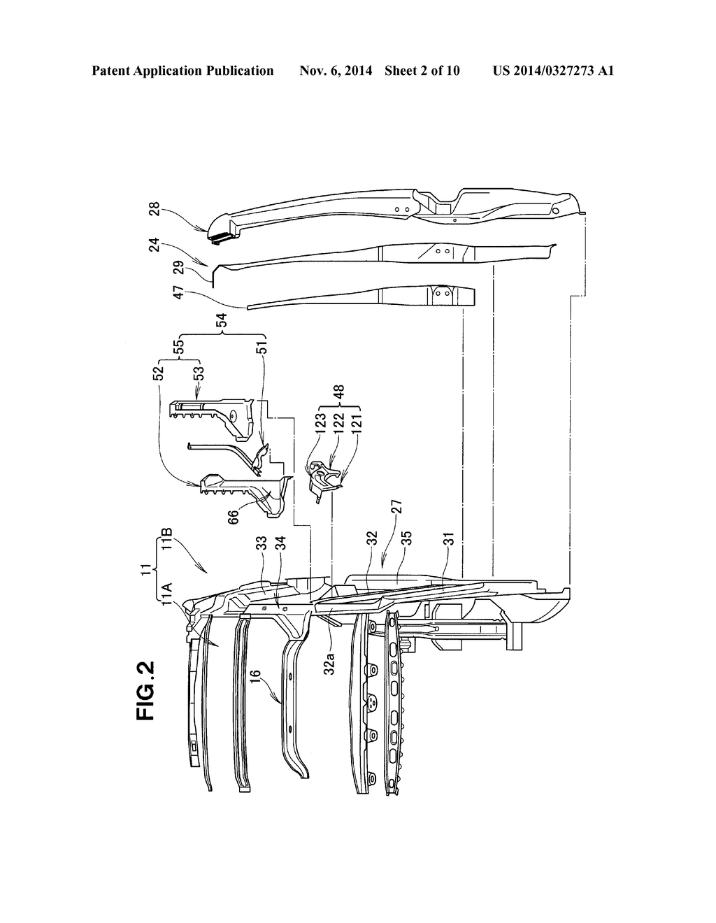 VEHICLE BODY SIDE SECTION STRUCTURE - diagram, schematic, and image 03