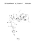 WARNING DEVICE FOR A CAR SEAT BASE diagram and image