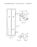 CABINETS AND MIRRORS SELECTIVELY MOUNTED ON HINGES SUPPORTING ROOMDOORS ON     DOOR FRAMES, HINGES FOR SUCH MOUNTINGS, AND METHODS FOR SO MOUNTING diagram and image