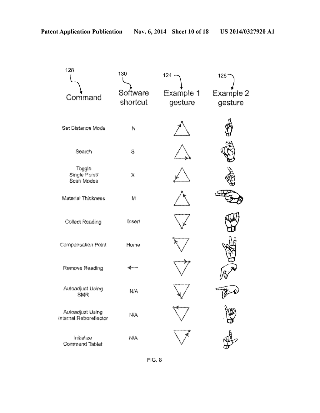 METHOD AND APPARATUS FOR USING GESTURES TO CONTROL A LASER TRACKER - diagram, schematic, and image 11