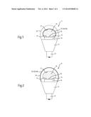 LIGHTING DEVICE WITH SEMICONDUCTOR LIGHT SOURCE AND SPACED-APART PHOSPHOR     REGION diagram and image