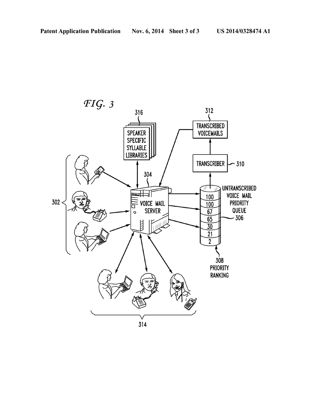 System and Method for Automatically Transcribing Voicemail - diagram, schematic, and image 04