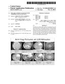 PEELABLE ANTIFOG COATED FILM FOR AMORPHOUS POLYESTER TRAYS diagram and image