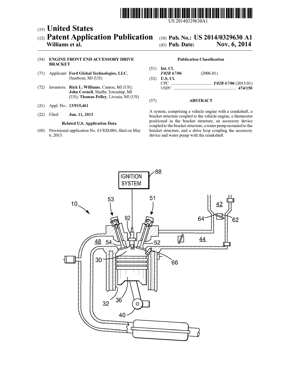 ENGINE FRONT END ACCESSORY DRIVE BRACKET - diagram, schematic, and image 01