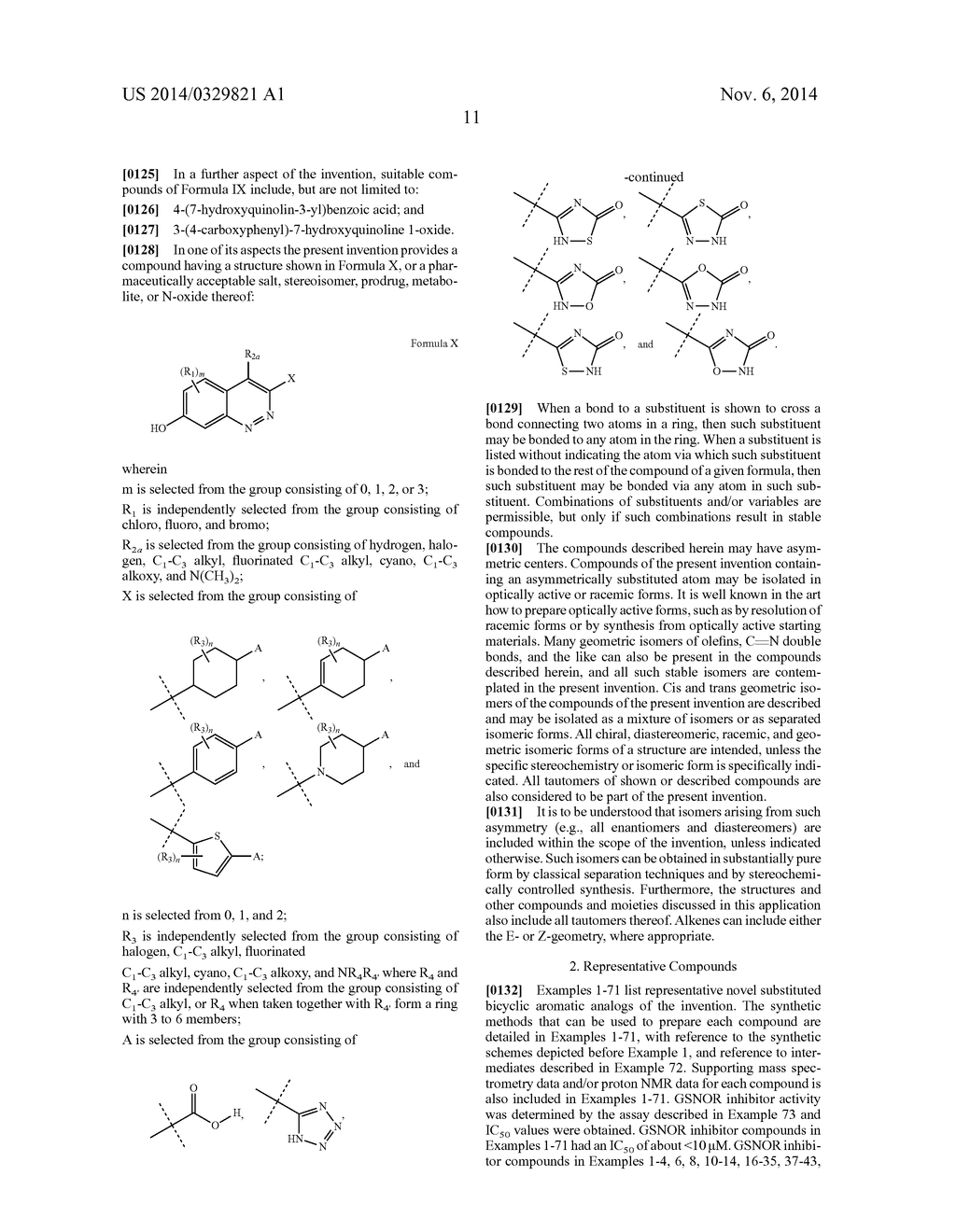 Novel Substituted Bicyclic Aromatic Compounds as S-Nitrosoglutathione     Reductase Inhibitors - diagram, schematic, and image 12