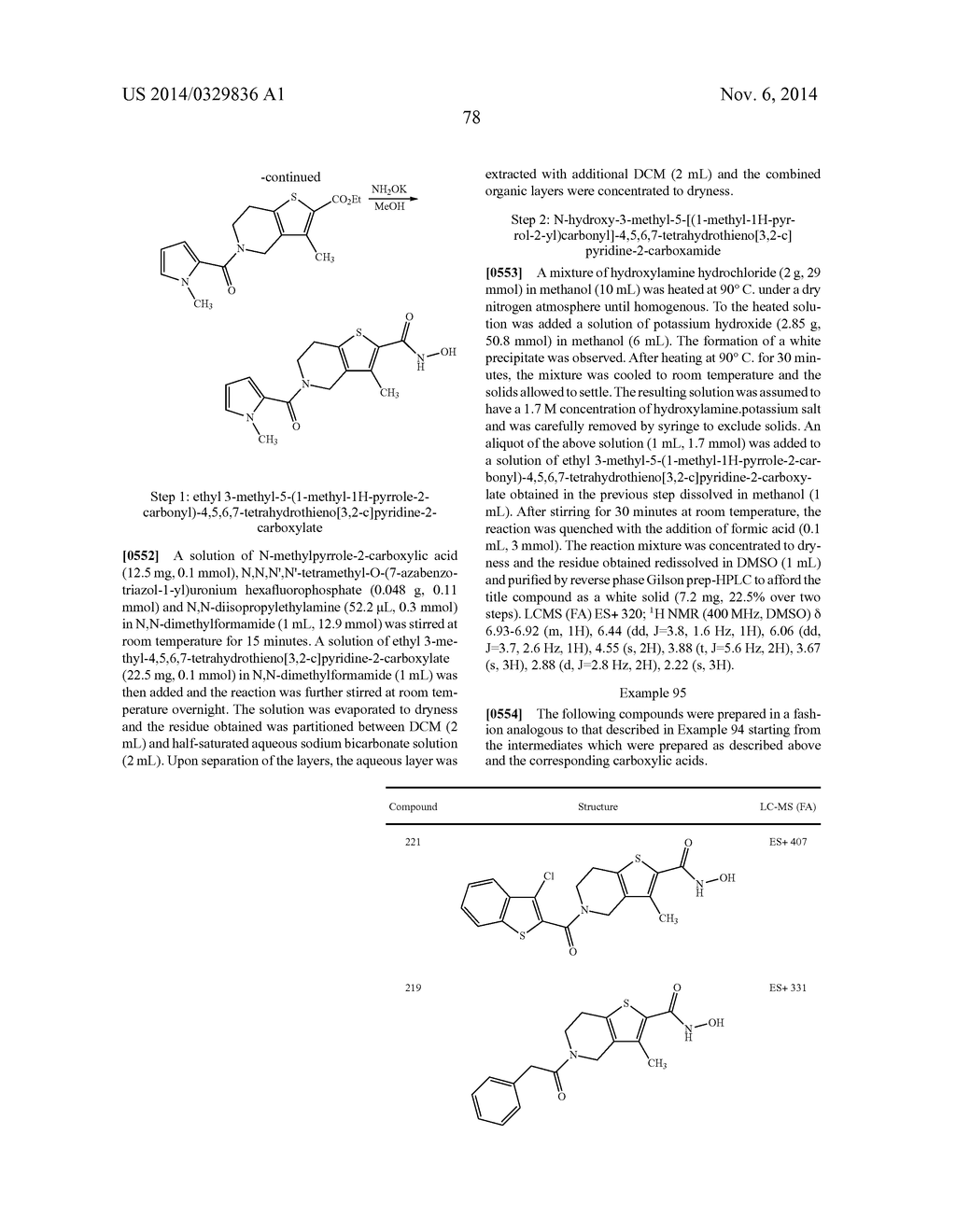 SUBSTITUTED HYDROXAMIC ACIDS AND USES THEREOF - diagram, schematic, and image 79