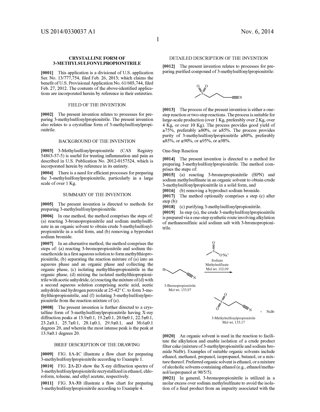 CRYSTALLINE FORM OF 3-METHYLSULFONYLPROPIONITRILE - diagram, schematic, and image 11