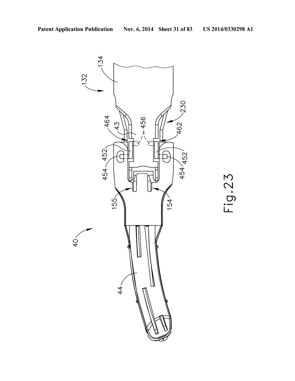 CLAMP ARM FEATURES FOR ULTRASONIC SURGICAL INSTRUMENT - diagram, schematic, and image 32