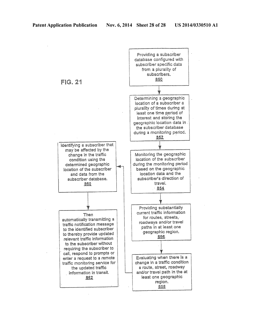 Automated Location-Intelligent Traffic Notification Service Systems and     Methods - diagram, schematic, and image 29