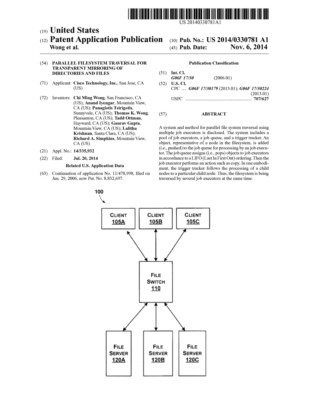 Parallel Filesystem Traversal For Transparent Mirroring of Directories and     Files - diagram, schematic, and image 01