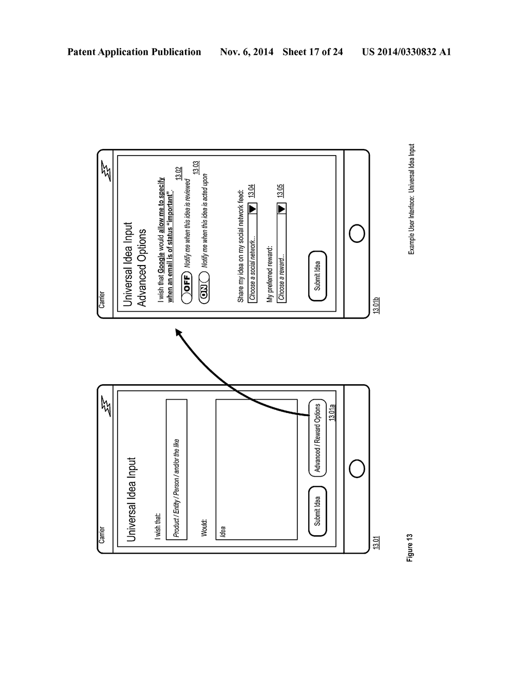 Universal Idea Capture and Value Creation Apparatuses, Methods and Systems - diagram, schematic, and image 18