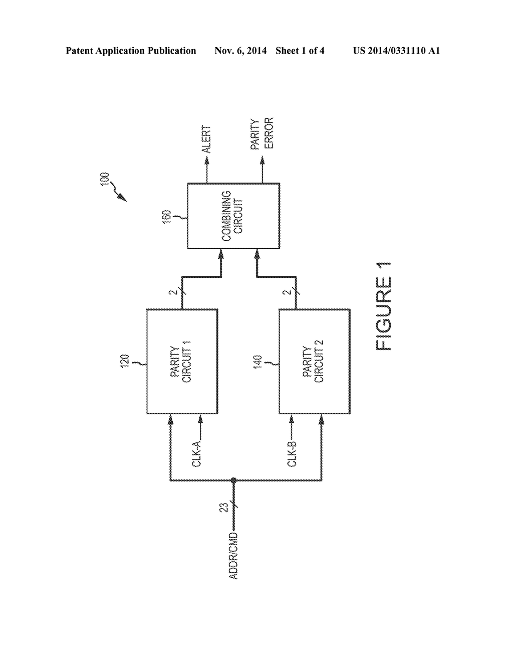 CIRCUITS, INTEGRATED CIRCUITS, AND METHODS FOR INTERLEAVED PARITY     COMPUTATION - diagram, schematic, and image 02