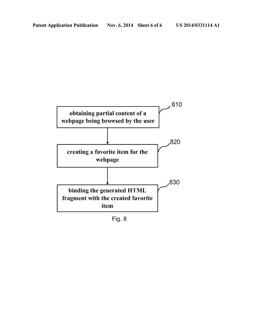 METHODS AND APPARATUSES FOR OBTAINING AND SHARING PARTIAL CONTENT OF A     WEBPAGE - diagram, schematic, and image 07