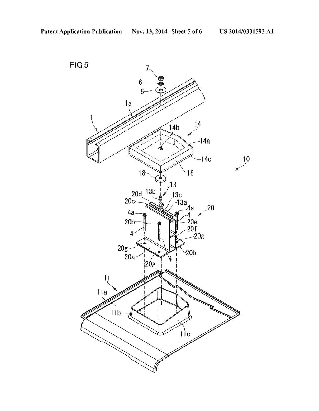 ROOF-INSTALLED OBJECT SECURING DEVICE - diagram, schematic, and image 06