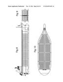 SYSTEM AND METHOD FOR LOADING, STORING AND OFFLOADING NATURAL GAS FROM A     BARGE diagram and image