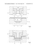 Device and method for the deep drawing of shell parts with integrated head     and frame trimming diagram and image